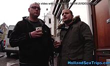 HD video of a Dutch prostitute giving oral pleasure in high heels