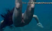 HD видео молодых моделей в бикини, резвящихся в воде