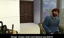 De gifte kvinder har et hedt møde med sin nabo i Sims 4