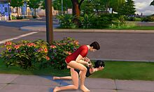 เด็กสาววัยรุ่น Sims 4 ถูกเย็ดด้วยถุงยาง