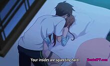 Üvey erkek kardeş ve üvey kız kardeşler hentai anime sabah seksinde