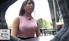Japon amatör üçlüsü, iri göğüslü kız arkadaşı ve ev yapımı yüzüne boşalma