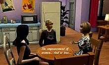 Sims 4 girl night - Parodi dengan kawan-kawan