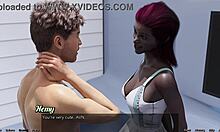 Cartoon-Pornovideo: Verheiratete schwarze MILF in Weltraumnot