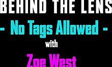 Zoe Wests hete lingerie en amateurvaardigheden te zien
